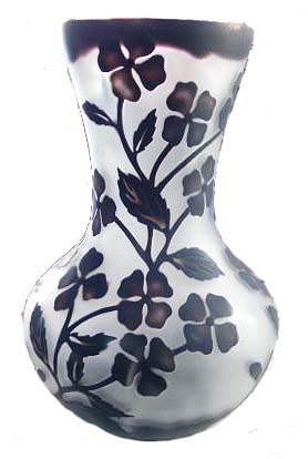 楽天市場 ガレ調花瓶 花器 アールヌーボースタイル エミールガレ風 送料無料 ビーイング