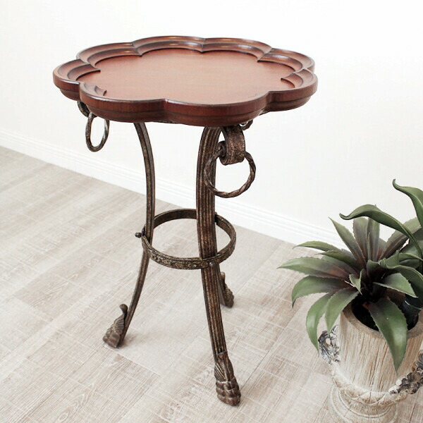 楽天市場】Wrought Iron アイアン サイドテーブル 3点セットインテリア