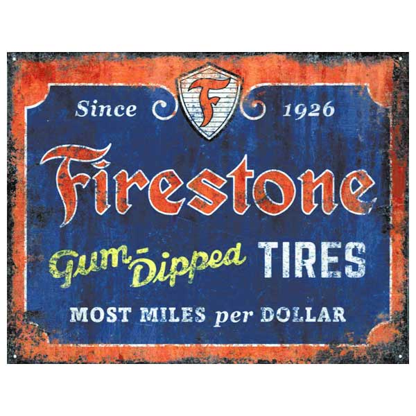 楽天市場】ブリキ看板 FIRE STONE ファイアストン サインプレート