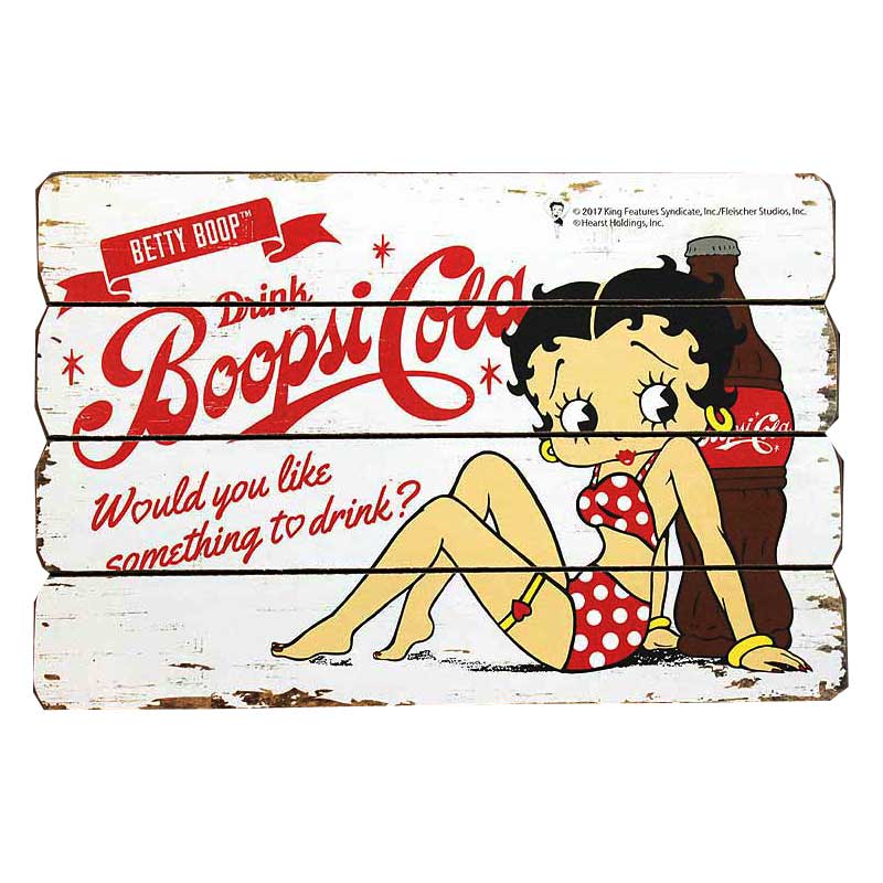 ベティ ブープ Betty Boop コーラ柄 木製壁飾り 木製ボード 木製看板 ベティちゃん アメリカン雑貨 アメリカ雑貨 アメリカ ポップ 雑貨 おしゃれ 店舗 カフェ バー ガレージ インテリア 1ページ ｇランキング