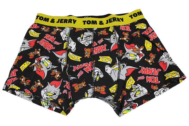 受賞店舗 トム ジェリー メンズ ボクサーパンツ ブラック Tom Jerry キャラクター 雑貨 下着 Sferavisia Hr