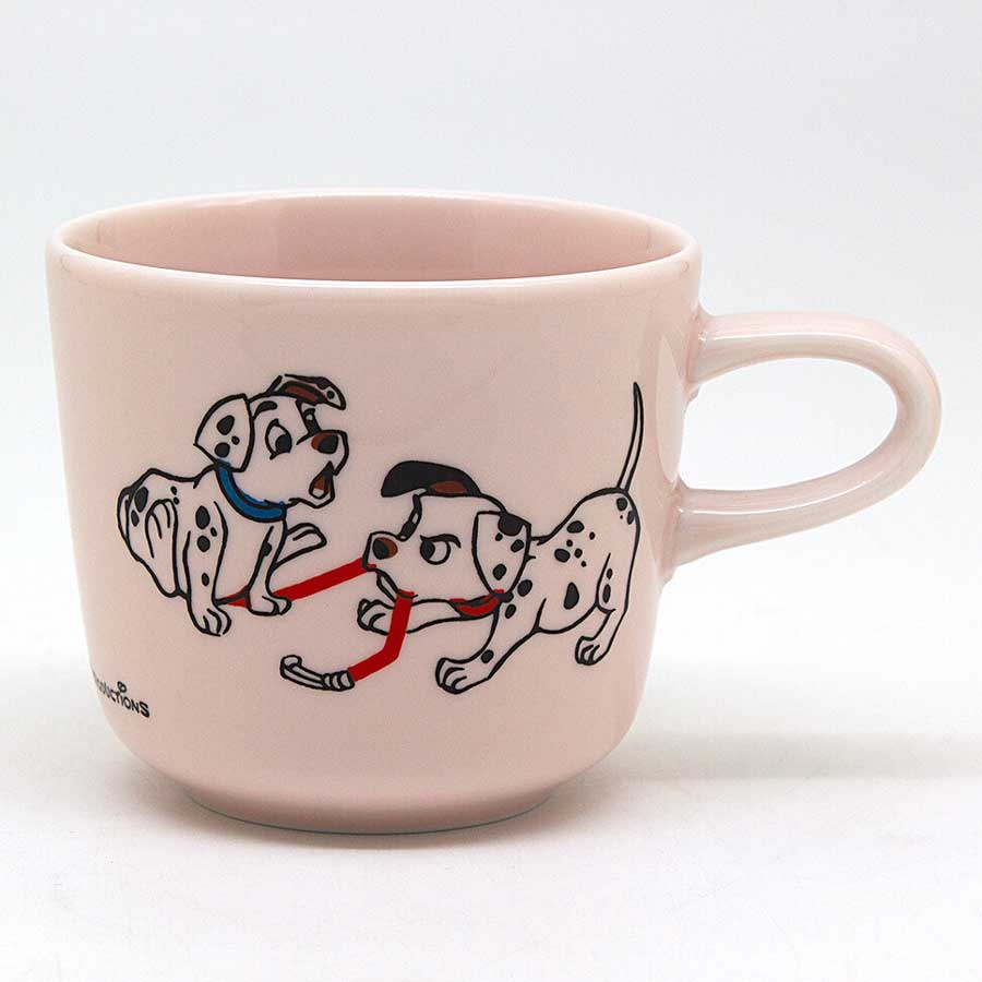 101匹わんちゃん マグカップ 磁器製 ディズニー 復刻アート ダルメシアン 犬 キャラクター デザイン グッズ 食器 雑貨画像