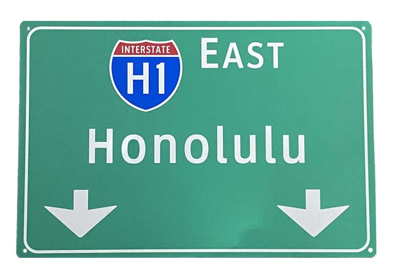 アメリカントラフィックサイン (ハワイH-1) 40×40cm 道路標識 アロハ Amazon.co.jp: アメリカン トラフィックサイン (ハワイ H-1) 46