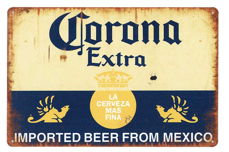 レンチキュラーサイン コロナ ビール アメリカン ブリキ看板 大型 CORONA アメリカン レトロ レンチキュラーサイン CORONA ブリキ看板