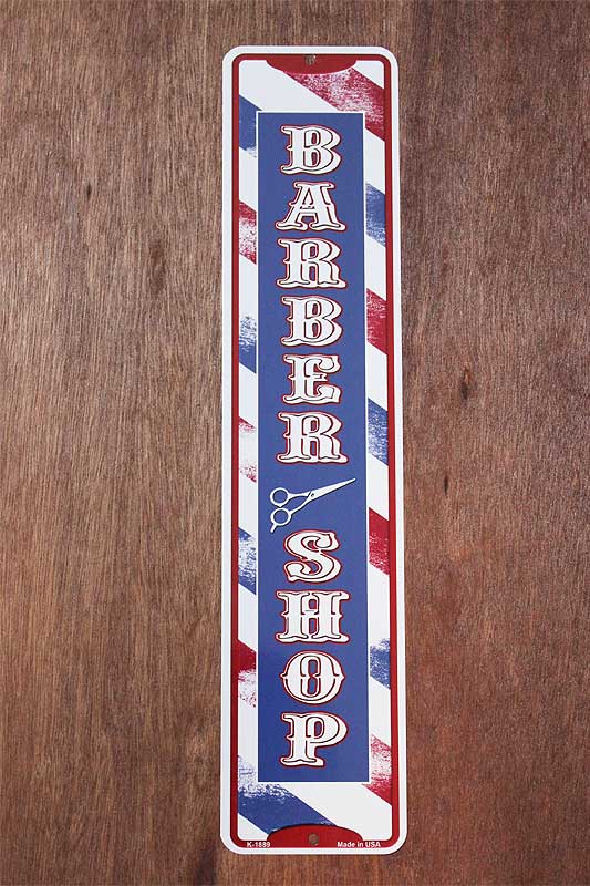 Sale 理容 Barber ブリキ看板3 新品入荷 ブリキ看板3