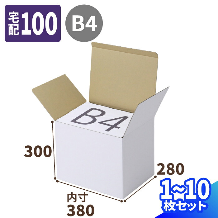 100サイズ ダンボール B3サイズ対応 1枚～10枚 (380&times;280&times;300) B3 段ボール ギフト発送 100 ダンボール箱 段ボール箱 宅配100 箱 梱包資材 梱包材 梱包 箱 宅配箱 ヤマト 宅急便 ヤマト運輸 ゆうパック 佐川 宅配 ギフトボックス (0874)｜アースダンボール店