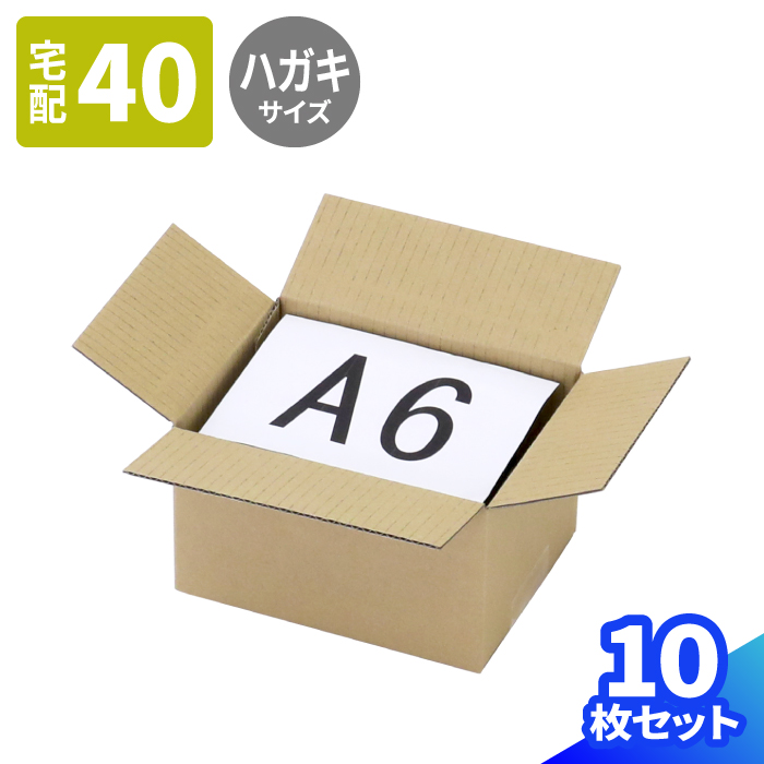 楽天市場】ダンボール 40サイズ 10枚 (150×130×100) ハガキサイズ