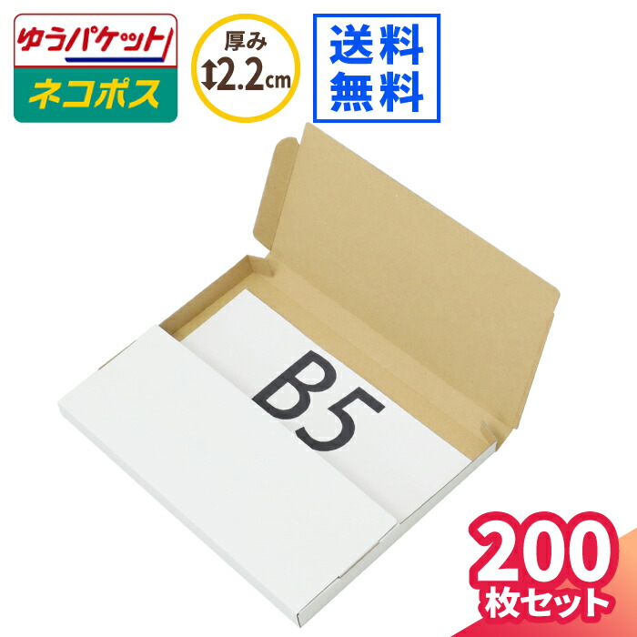★ ★新商品【200枚】新規格B5サイズ ネコポス対応 段ボール箱 5492.jpg