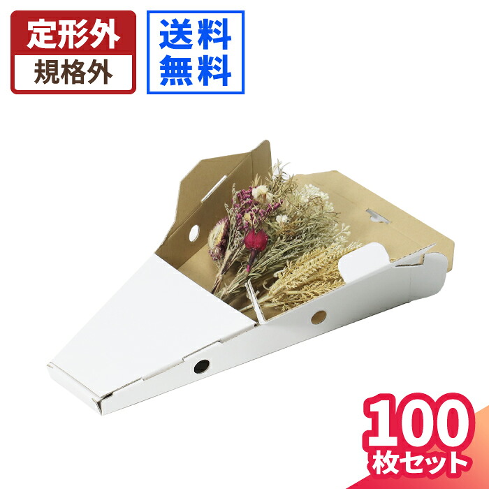 フラワーボックス ダンボール 60サイズ 100枚 (300&times;200&times;60～72) 花 梱包 ダンボール 花束 ダンボール箱 段ボール箱 梱包用 梱包資材 ブーケ 発送 ポスト 投函 花箱 フラワー ボックス ドライフラワー ギフト ケース (0935)｜アースダンボール店 14,000円