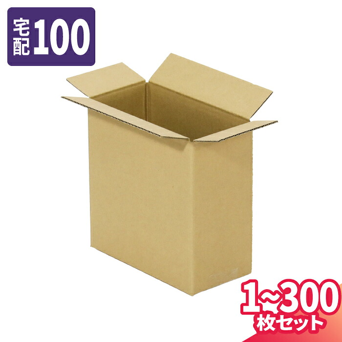 ダンボール 100サイズ 1枚～300枚 (300&times;180&times;300) 宅配100サイズ 段ボール 段ボール箱 梱包資材 梱包材 梱包 箱 宅配箱 ヤマト 宅急便 ヤマト運輸 ゆうパック 佐川 宅配 (8310)｜アースダンボール店
