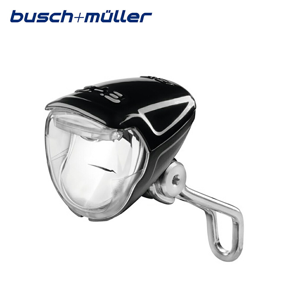 busch+muller ブッシュ&ミューラー 自転車 アクセサリー ライト ルモテック IQ アイク bm-160R42/6-04 2024 E BIKE用ヘッドライト DCライト コンパクト 50Lux リフレクター付属 ブラック