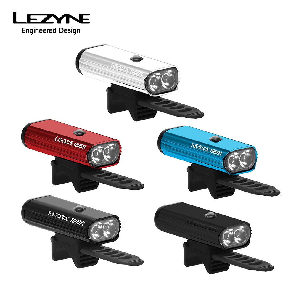 【土日もあす楽】LEZYNE レザイン 自転車 自転車アクセサリー ライト LITE DRIVE 1000XL ライトドライブ1000XL LED  ライト 最大 1000ルーメン 点灯87時間 防水性 アップ 前照灯 USB充電式 送料無料｜ベストスポーツ