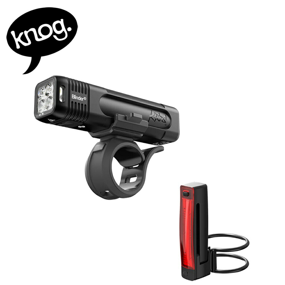 KNOG ノグ 自転車_アクセサリー ライト BLINDER 700 & PLUS 20 54-3556899432 2026 シンプルデザイン USB-C充電 リアライトワンタッチ リチウムイオンバッテリー エアロバー対応 ストラップマウント素材 防水規格IP67