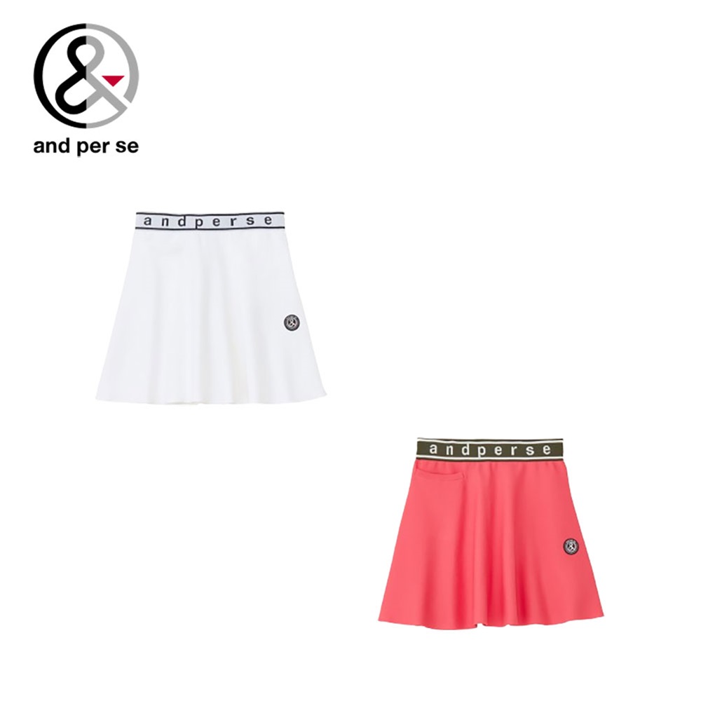 DESCENTE デサント ゴルフ ナイロン ストレッチスカート ホワイト デサントゴルフ DESCENTE ゴルフ バックプリーツスカート