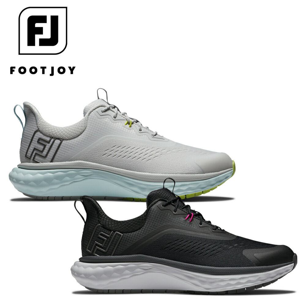 FOOTJOY フットジョイ レディース ゴルフ 靴 くつ シューズ WOMEN'S FJ クオンタム LACED 97817 25SS 春夏 防水性 軽量性 ボリューム感 快適性 防水合成繊維 グレーブルー ブラックホワイト