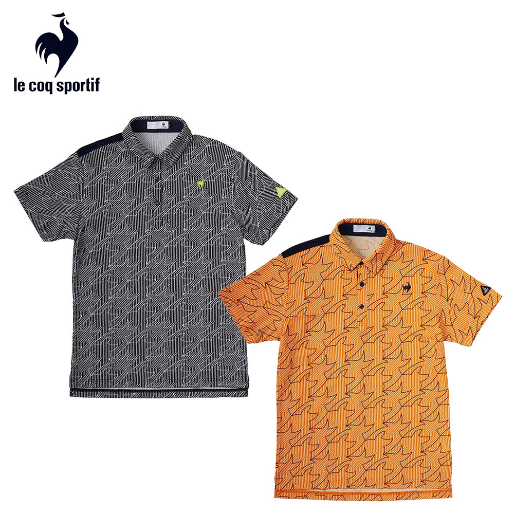 14300円★ルコック トリコロールブロッキングモックネックシャツ★L ルコックスポルティフ ゴルフ レディース ゴルフウェア 半袖