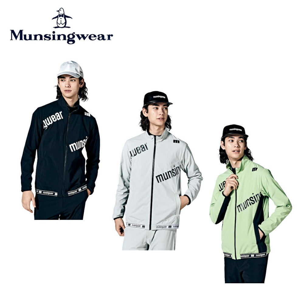 Munsingwear ジャケット ゴルフウェア 総柄 ロゴ マンシングウェア 楽天市場】即納可☆【Munsingwear】マンシングウェア 撥水