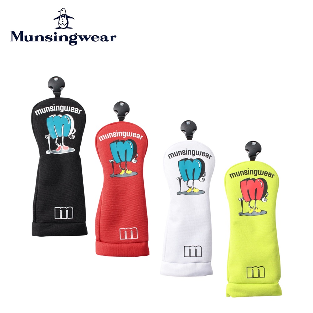 【土日もあす楽】30%OFF セール Munsingwear マンシングウェア ユニセックス ゴルフ ヘッドカバー Goods  キャラクタープリントユーティリティ用ヘッドカバー ダイヤル式番手表示 X MQAVJG41 23SS 春夏 ツイル素材  ベストスポーツ