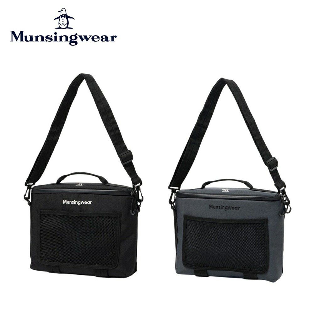 Munsingwear マンシングウェア ユニセックス ゴルフ ラウンドバッグ カートバッグ 薄型保冷カートバッグ MG6STT51M 26SS 春夏 保冷スタイル ニューデザイン ペットボトル4本収納可能 サイドストラップ 薄型形状 可能 ポリエステル