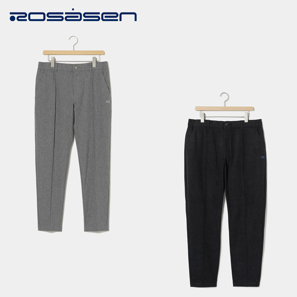 Rosasen ロサーセン メンズ ゴルフウェア パンツ 360°ストレッチパンツ 04472013 24FW 秋冬 キックバック性 4WAYストレッチ 起毛素材 形状安定性 センタータック 汎用性 機能性 ポリエステル 綿 ポリウレタン グレー ネイビー