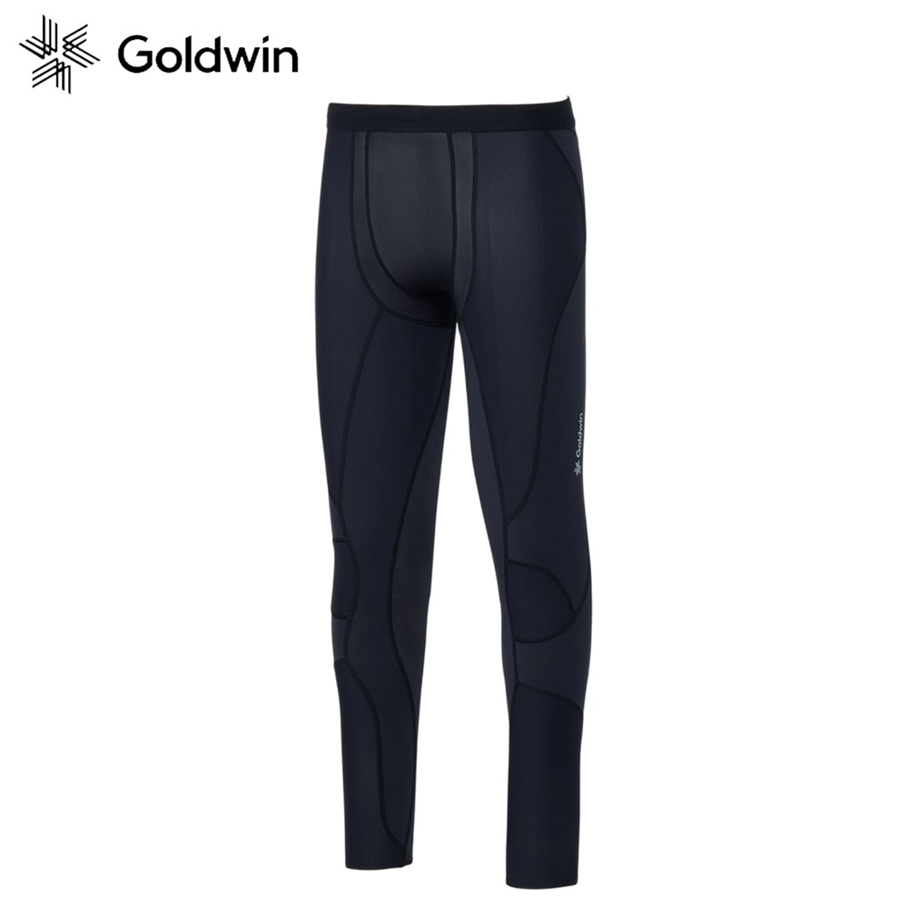 Goldwin ゴールドウイン C3fit シースリーフィット メンズ スポーツ インナー インパクトブリーズロングタイツ GC15153 通気性 メッシュ素材 快適性 サポート効果 立体設計 上下左右サポート機能 スピンドル仕様 お洒落デザイン 機能性 汎用性 ブラック