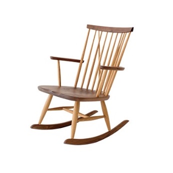 楽天市場】ロッキングチェア ダイニングチェア 肘付き アームチェア