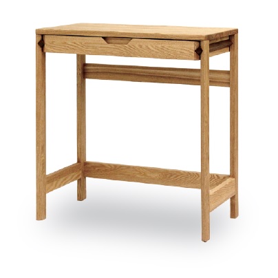 [送料無料]65 プチデスク プリズム (引出×1)65 PETIT DESK タモ無垢天然植物性オイル塗装(ワックス仕上げ)Ｆ☆☆☆☆送料無料(玄関前配送) 北海道、沖縄、離島は見積もり