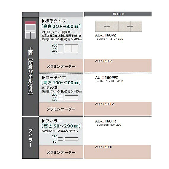 ［貨物輸送無料］綾野製造所160フィラー ADEL(アデル)金-160FR本体：スタッコホワイト前板定番：スタッコホワイトオーダー3色相応う/メラミン購入注文60色高さ50～290粍納期5～6週貨物輸送無料(部屋の入り口前送りとどける)沖縄・北海道・離島は除く