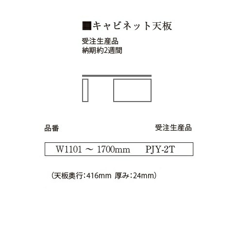 楽天市場】パモウナ製 キャビネット専用天板 PJY-1TW400〜1100mmカラー