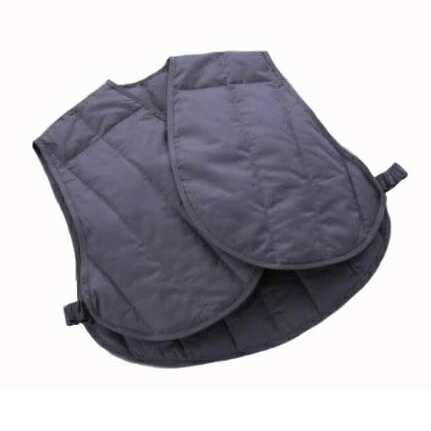 【送料無料】イワタ製 (IWATA) 国産 羽毛ベスト E-UMV-222 サイズ2タイプ対応：M・L 中わた：ピレネーシルバーグースダウン 生地色：グレー 送料無料(玄関前配送) 離島・沖縄・北海道は除く