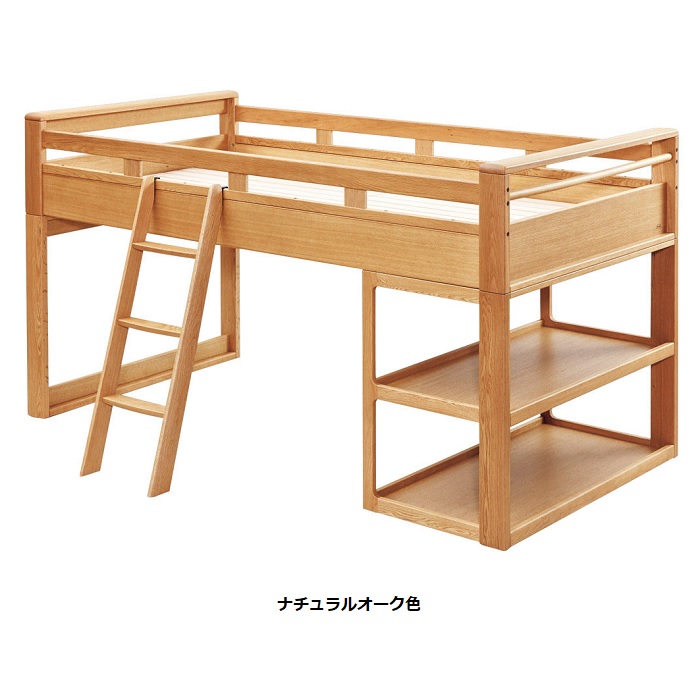 【浜本工芸】No.5100シングルベッド ナラ材の心地よさと美しさを引き立てるデザイン｜ No.5100