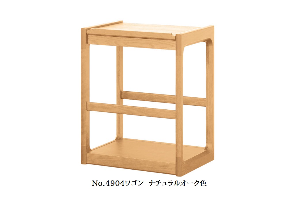 【貨物輸送無料】国産 浜本芸術製No.4900手押し車原料品：オーク材材塗色：3色相応う(NA/DA/CA)受注生み出すこと貨物輸送無料(部屋の入り口前送りとどける)北海道・沖縄・離島は除く