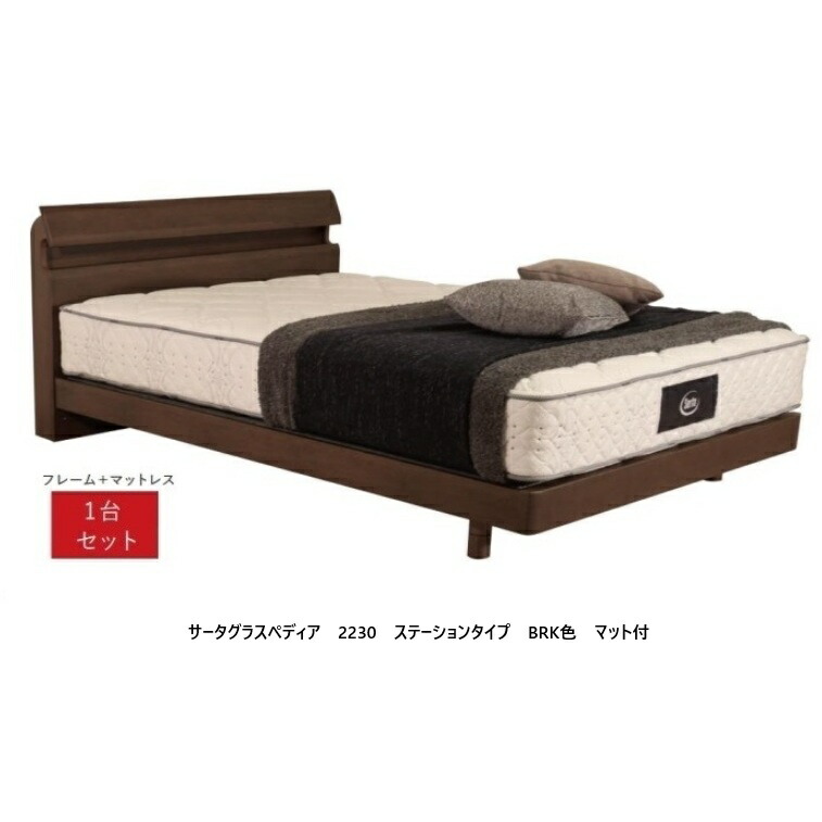 楽天市場】【開梱設置送料無料】ベッドフレーム + マットレス 1台