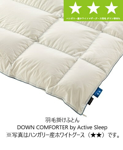 [貨物輸送無料] パラマウントベッド綿毛掛けふとん/綿毛布団DOWN COMFORTER by Active Sleepハンガリー共和国産ホワイトマザーグース綿毛落ち込む率95％3大いさ相応う(虚蝉シングル/シングル/ダブル)貨物輸送無料(入り口・入口前送りとどける)北海道・沖縄・離島は除く