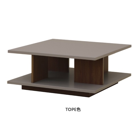 90センターテーブル ヌーボ 2色対応(TOPE・BE) 表面：塩ビシート 送料無料（玄関前配送）北海道・沖縄・離島は除く