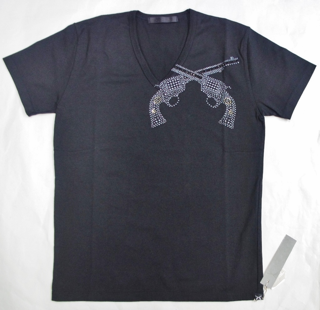 【楽天市場】ロアーroarスワロ拳銃VネックTシャツ黒：Bid Land