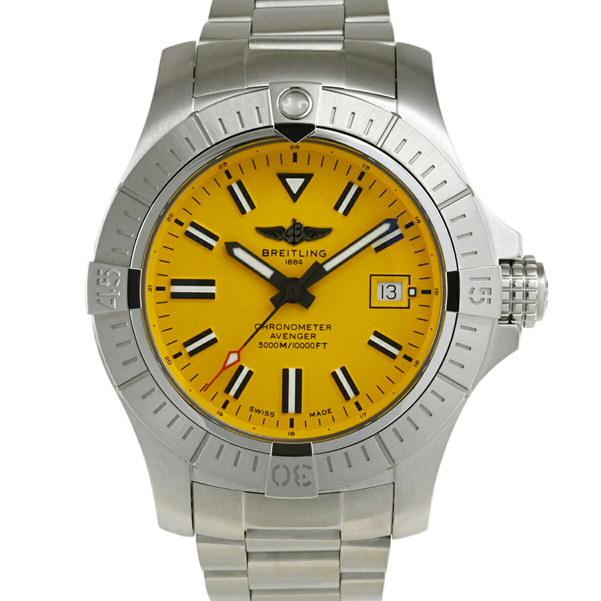 ☆サマーセール☆【中古】BREITLING ブライトリング アベンジャー オートマチック 45 シーウルフ A17319101I1A1 (A17319)|BIG MOON 店