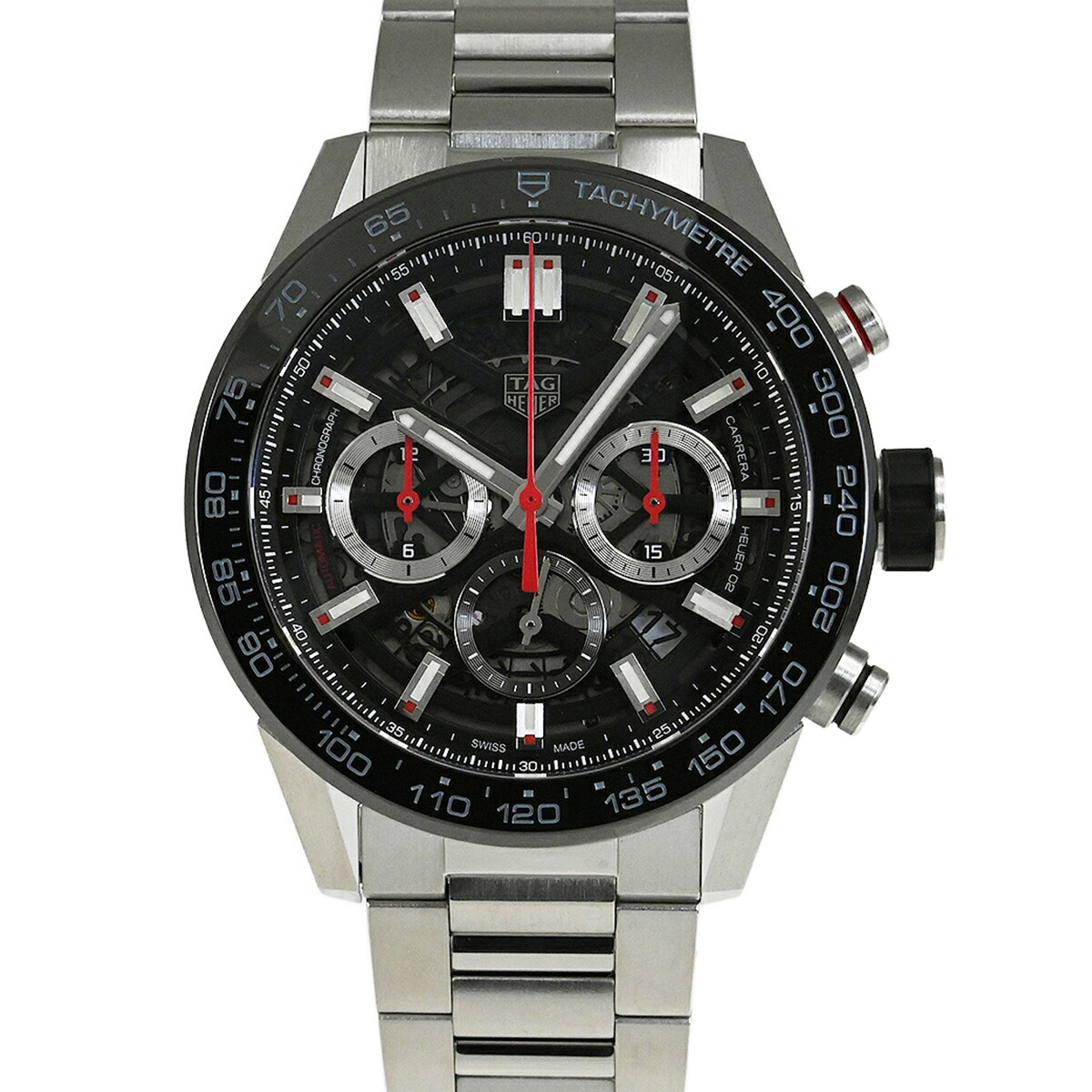 ☆サマーセール☆【中古】TAG HEUER タグ・ホイヤー カレラ キャリバー ホイヤー02 クロノグラフ CBG2A10.BA0654|BIG MOON 店