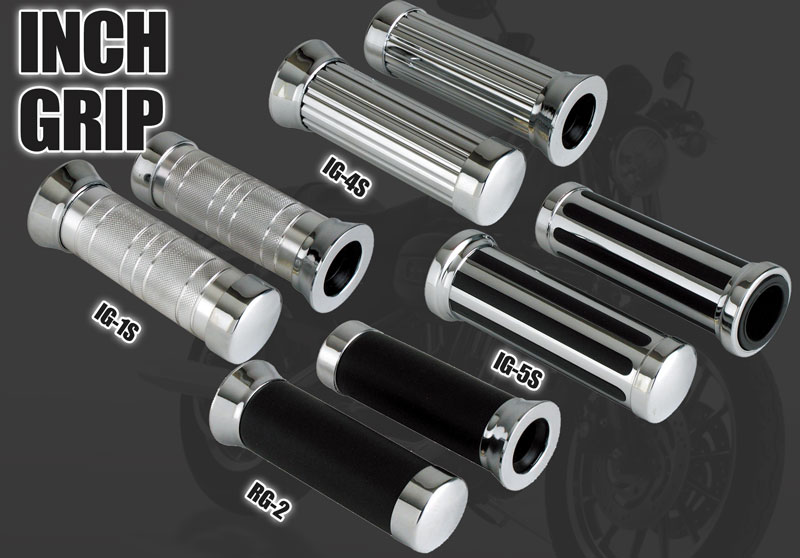 楽天市場】インチメタルグリップ INCH GRIP 汎用・ハーレ・国産