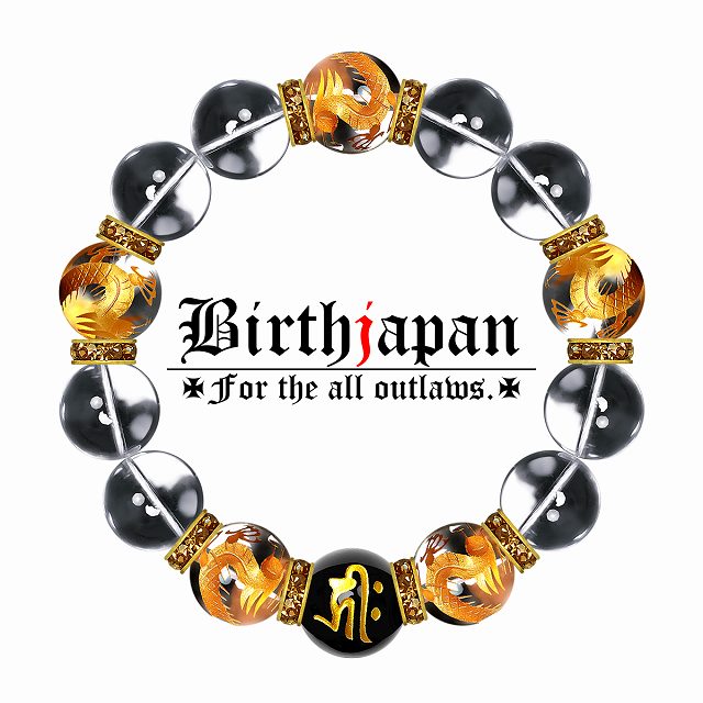 定形外郵便送料無料 数珠 ブレスレット オラオラ系 数珠ブレスレット ヤクザ ヤンキー 極太16mm ロンデル&times;水晶 金龍水晶 楽ギフ_包装 紳士 Men's メンズ ファッション アクセサリー ちょいワル 悪羅悪羅系｜悪党の店 【卍】 バースジャパン