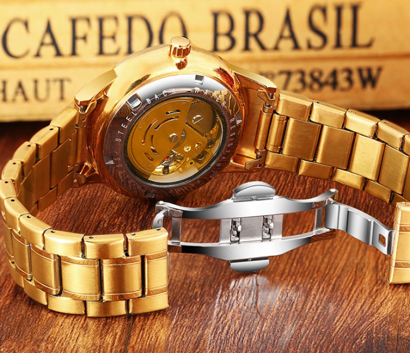 012 金 銀 龍神モチーフ 機械式 自動巻き 腕時計 メンズ ファッション 紳士用 男物 おしゃれ ジルコニア 電池 防水機能付き 立体彫刻 オラオラ系 ヤクザ ヤンキー チンピラ 派手 Rvcconst Com