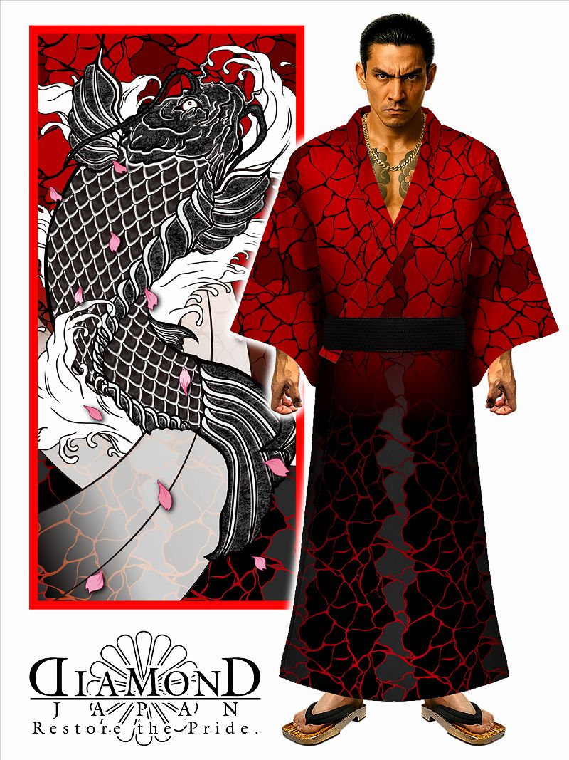 送料込✨大迫力金文字浴衣✨ヤンキー＆オラオラ系✨メンズ夏物花火祭イベント✨黒✨服 迫力 龍虎 浴衣 生成 ヤンキー オラオラ系 メンズ 夏 花火 祭 イベント