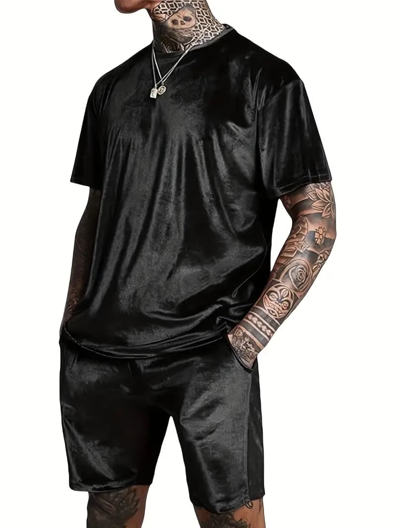 楽天市場】黒無地 シンプル 半袖セットアップ ジャージ 036 T