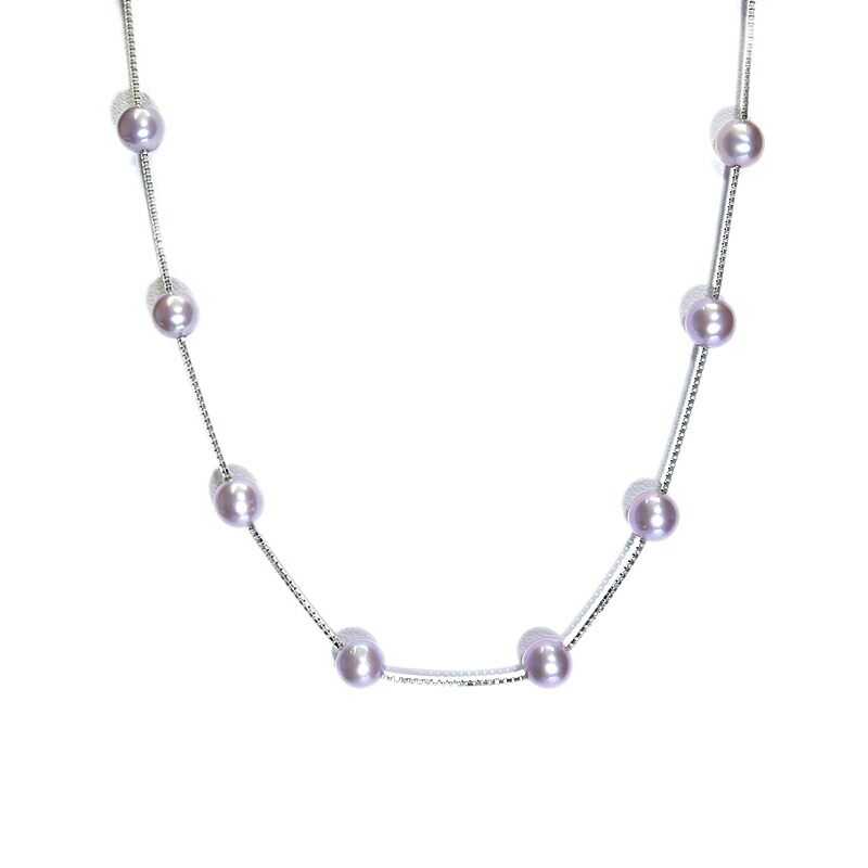 TASAKI ノエビアコラボ シルバー925 パール付きダイヤネックレス TASAKI ノエビア シルバーネックレス TASAKI ノエビアコラボ シルバー