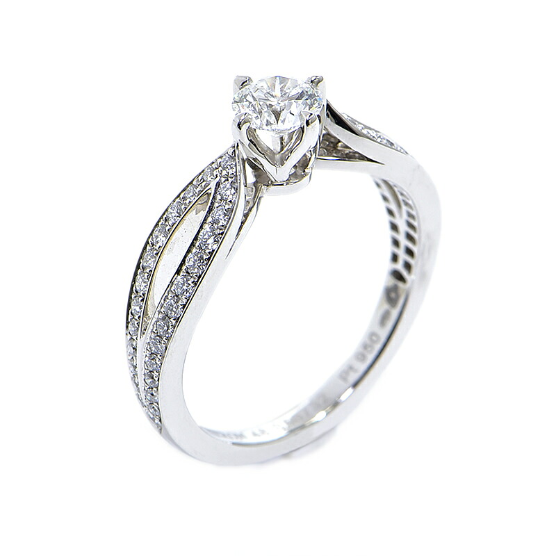 楽天市場】【中古】 ブシュロン K18WG ダイヤモンド リング アバ