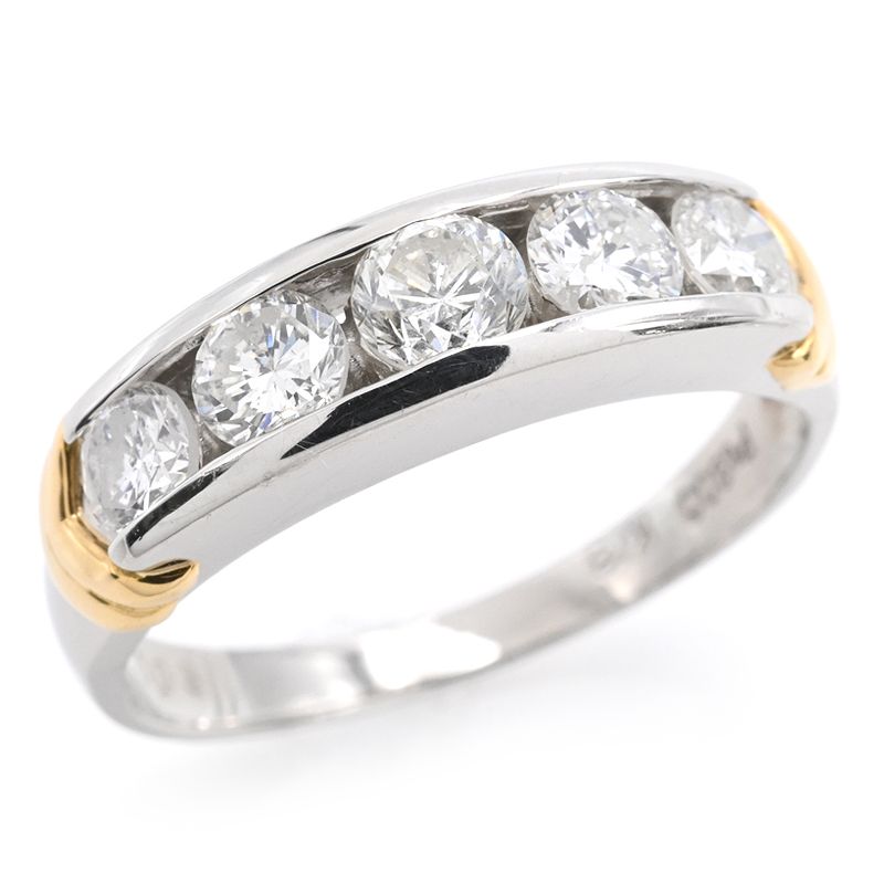 楽天市場】【ｾｰﾙ】ダイヤモンド 1ct ハーフエタニティーリング 9号