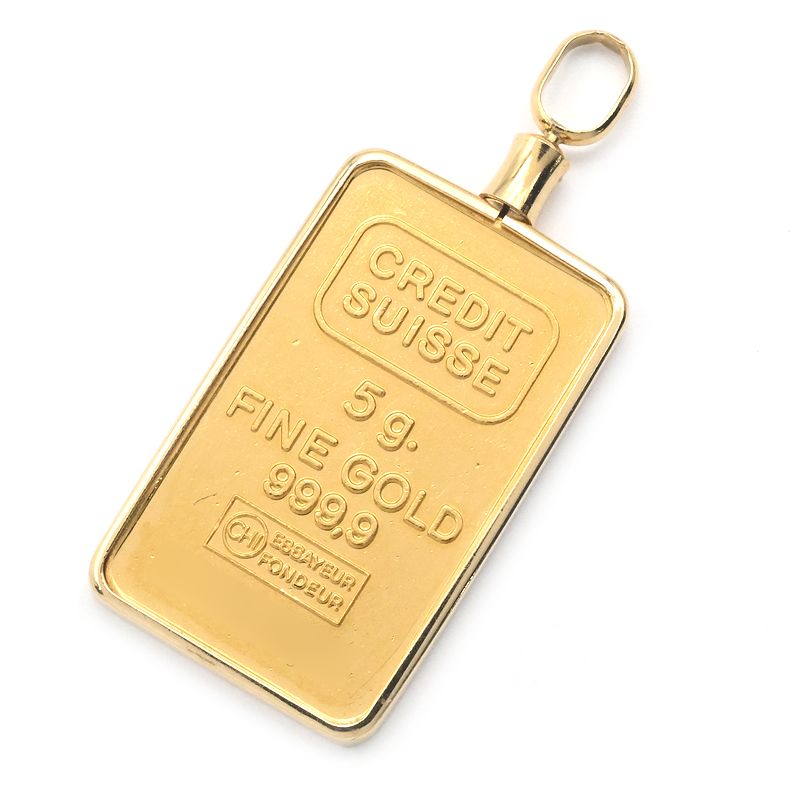 楽天市場】スイスクレジット 20g インゴット ペンダントトップ K24 K18