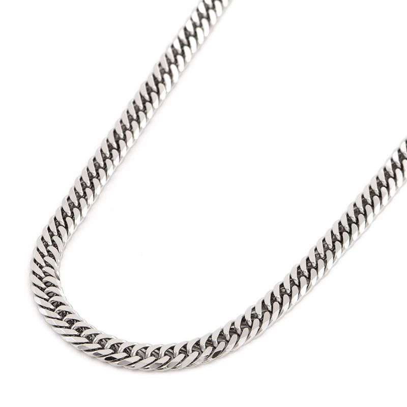 [返品OK] 喜平ネックレス 6面ダブル 50cm 30.6g Pt850 造幣局検定刻印 プラチナ キヘイネックレス【中古】【送料無料】