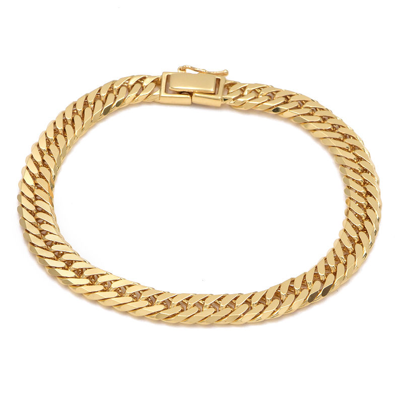 [返品OK] 喜平ブレスレット 6面ダブル 内周17.5cm 20.0g K18YG 造幣局検定刻印 K18 イエローゴールド キヘイブレスレット 【中古】【送料無料】｜麻布十番blanc【ブラン】