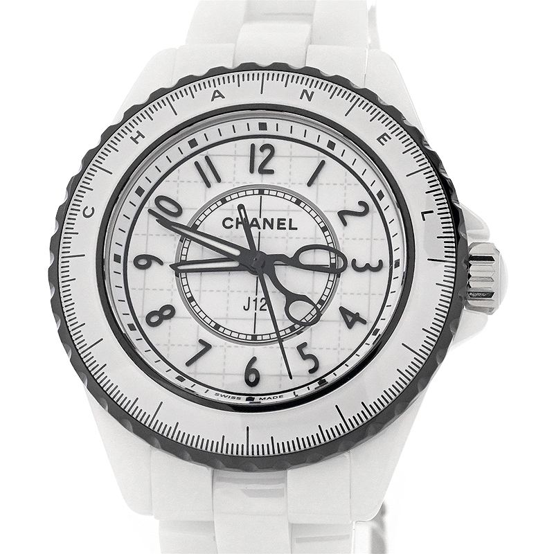 [3年保証/返品OK] シャネル レディース J12 クチュール 33MM H9763 箱保 ホワイトセラミック 限定生産 白文字盤 クオーツ 腕時計 【中古】【送料無料】